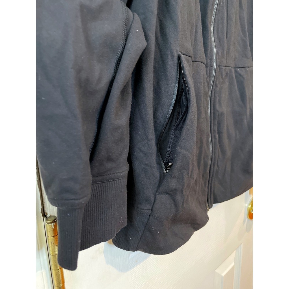 Lululemon Athletica Mens Sojourn Jacket Black Full Zip Mock‎ Neck Size M H6 - Picture 4 of 15